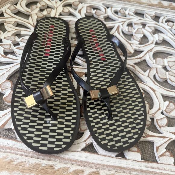 Coach Bow Toe Flip Flop Sandals Shoes Women’s 9 - Picture 4 of 9